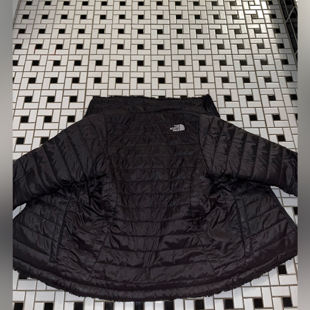 Black reversible North face coat - Child medium